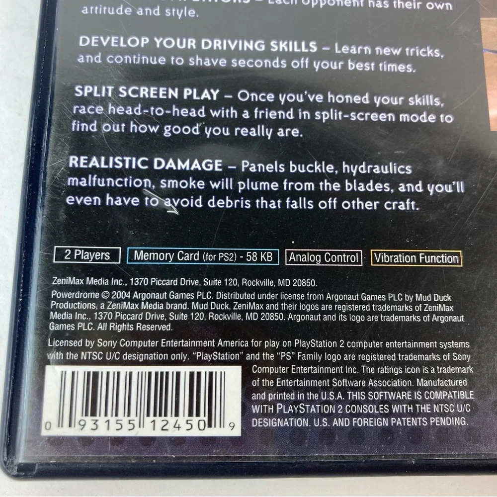 PS2 Power Dome Sony PlayStation 2 DVD ROM Game With Manual 2004